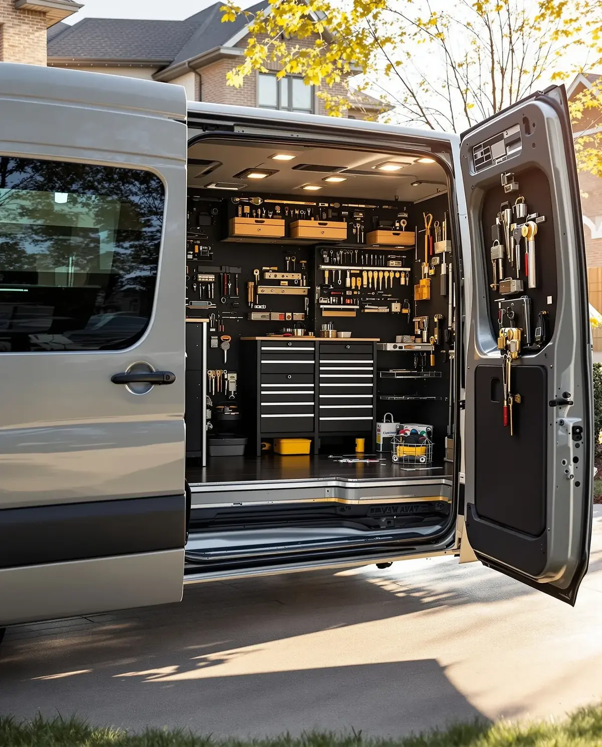 Professional locksmith key collection and precision cutting equipment
